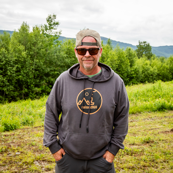 raisedNH New Hampshire State Badge Pullover Hoodie