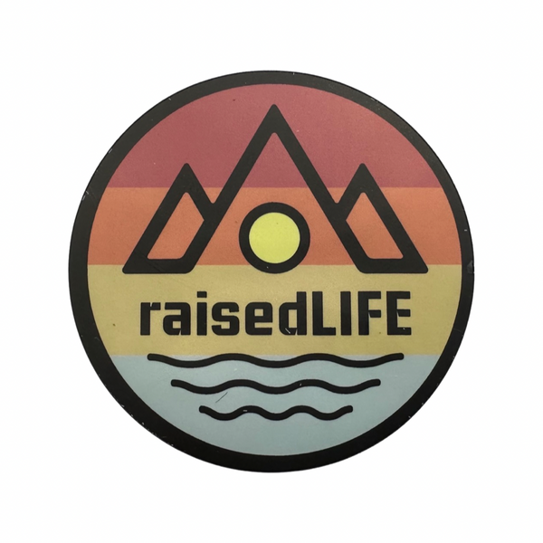 raisedLIFE Badge Sticker 3"