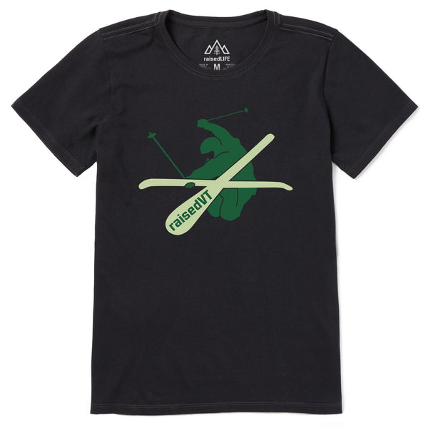 Women's raisedVT Skier Short Sleeve Tee