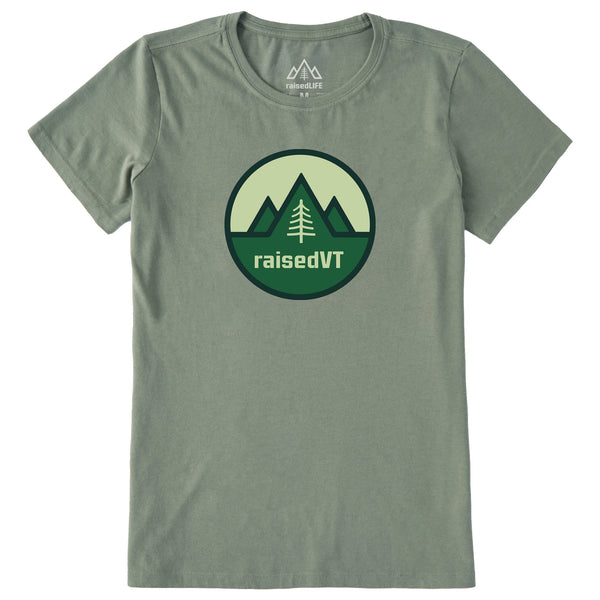 Women's raisedVT Badge Short Sleeve Tee