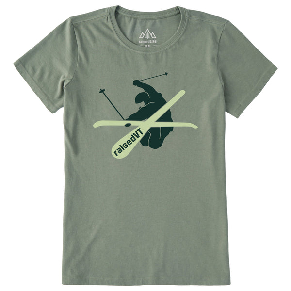 Women's raisedVT Skier Short Sleeve Tee