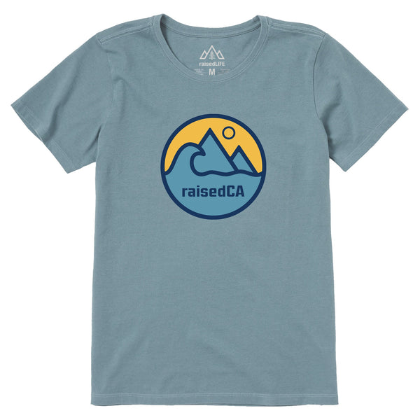 Women's raisedCA Badge Short Sleeve Tee