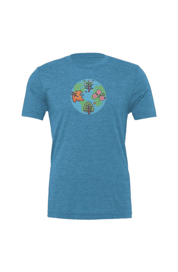 raised4seasons Earth Men's logo tee