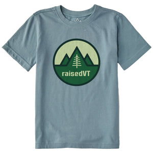 Youth raisedVT Badge Short Sleeve Tee