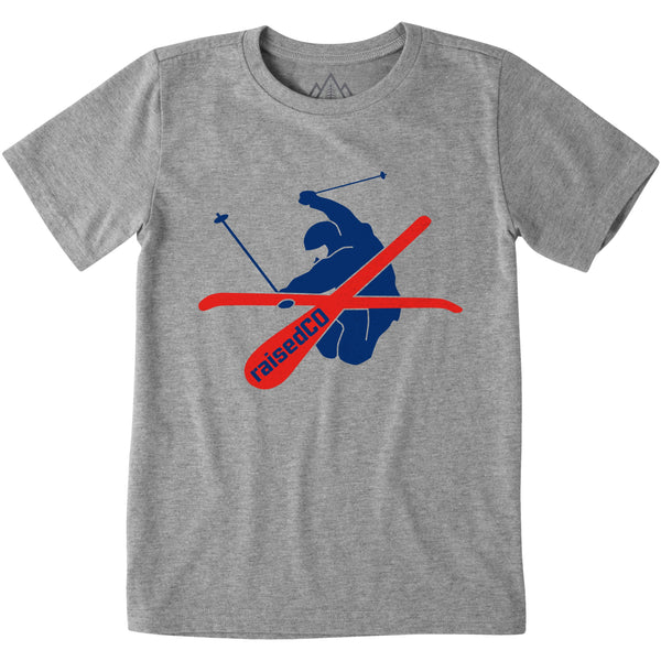 Youth raisedCO Skier Short Sleeve Tee