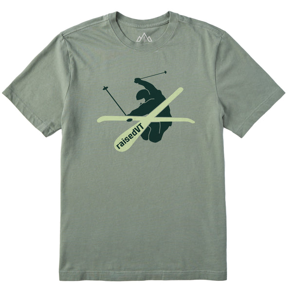 Men's raisedVT Skier Short Sleeve Tee