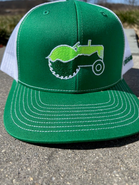 Vintage New England Tractor Logo hat with original raisedVT on the side
