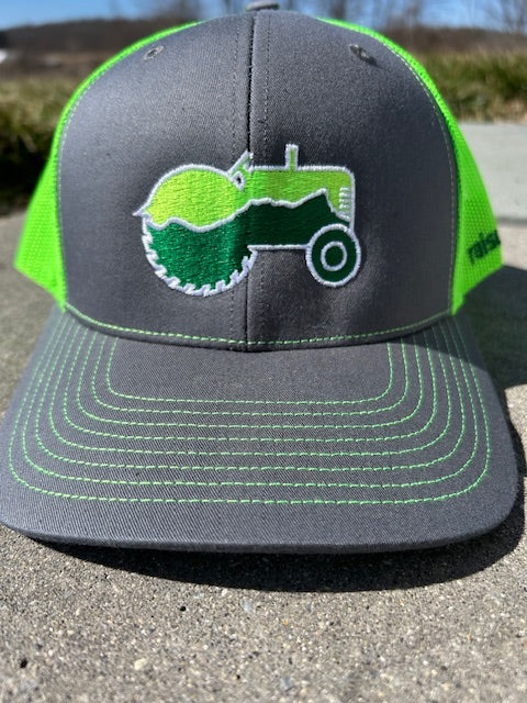 Vintage New England Tractor Logo hat with original raisedVT on the side