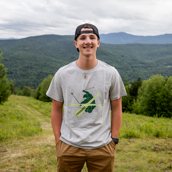 raisedVT Skier Men's T-Shirt
