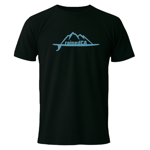 raisedCA California Surf Mountain Men's T-Shirt