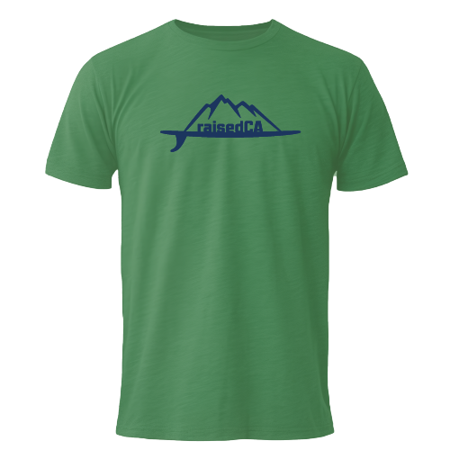 raisedCA California Surf Mountain Men's T-Shirt