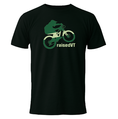 raisedVT Vermont Mountain Biker T-Shirt