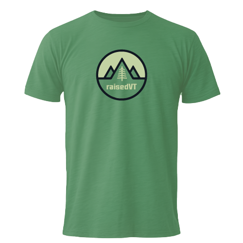 raisedVT Vermont State Badge Men's T-Shirt