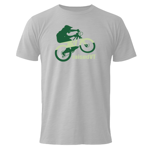 raisedVT Vermont Mountain Biker T-Shirt