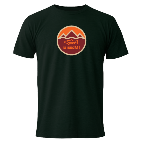 raisedMT Montana State Badge Men's T-Shirt