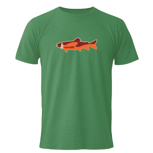 raisedMT Montana Fly Fishing Men's T-Shirt
