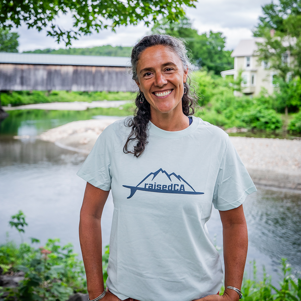 raisedCA California Surf Mountain Men's T-Shirt