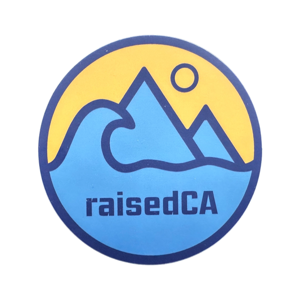 raisedCA California State Badge Sticker 3"