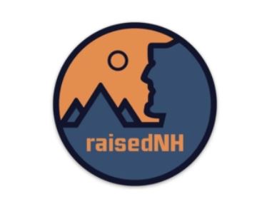raisedNH New Hampshire State Badge Sticker 3"